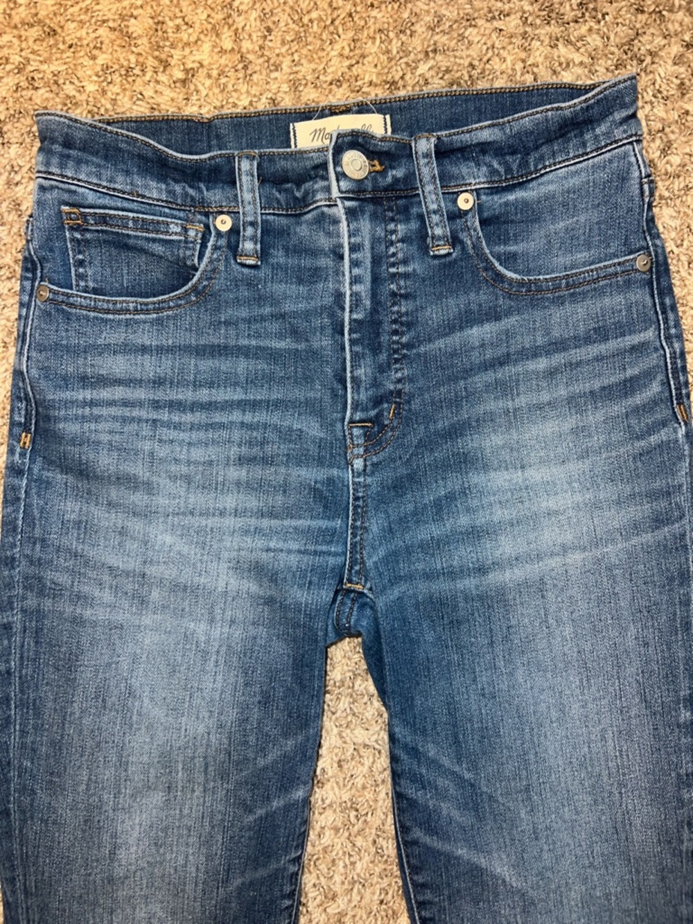 Madewell The Perfect Vintage Crop Jeans in Medium Blue Wash Sz 27 Tall - Picture 4 of 10